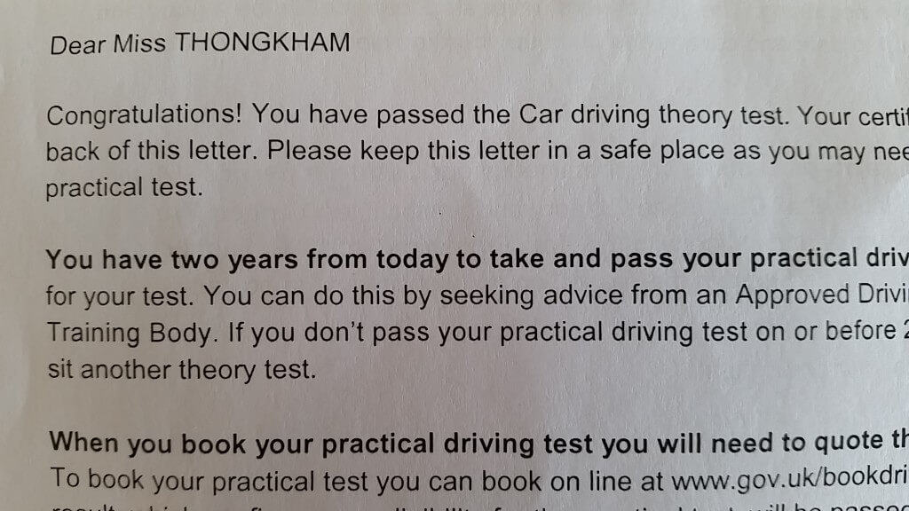 How Old For Theory Test 108